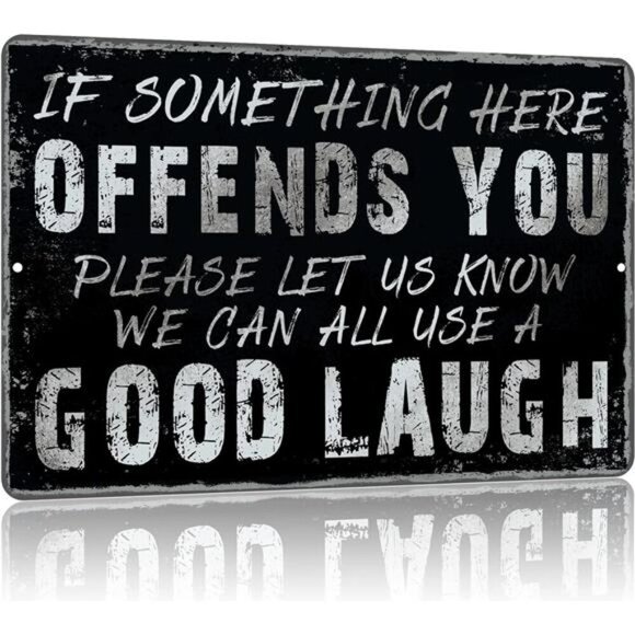 Vintage Garage Decor Funny Sarcasm Metal Tin Signs - Picture 1 of 7